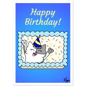 Susie On Cake Birthday Cards